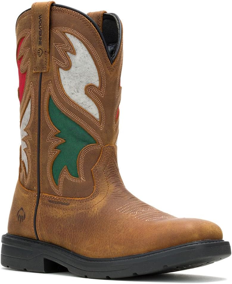 

Мужские ботинки Wolverine Rancher с металлическим носком, коричневый