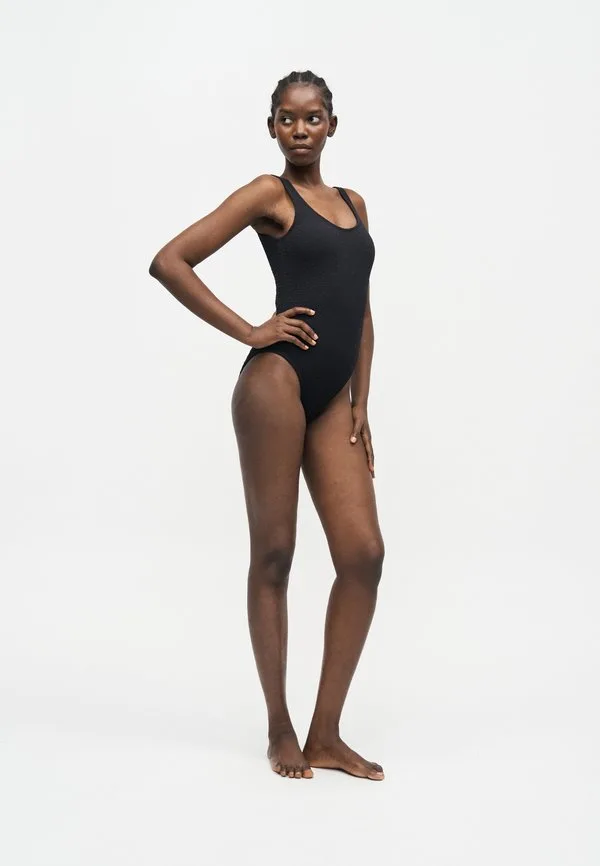 Слитный купальник shoreline с вырезом-лодочкой Nike Swim, Black — фото 2