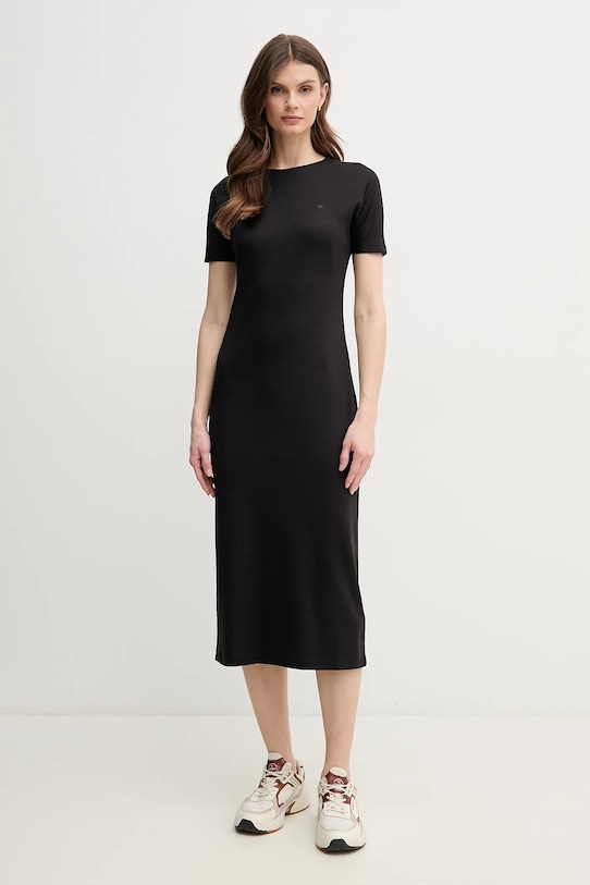 

Хлопковое платье Calvin Klein, черный