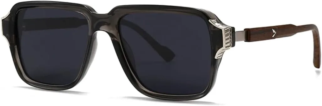 

Солнцезащитные очки с защитой UV400 | Большая оправа, цветные линзы | Для женщин и мужчин, для занятий спортом на открытом воздухе и вождения DSVIGF, Gray