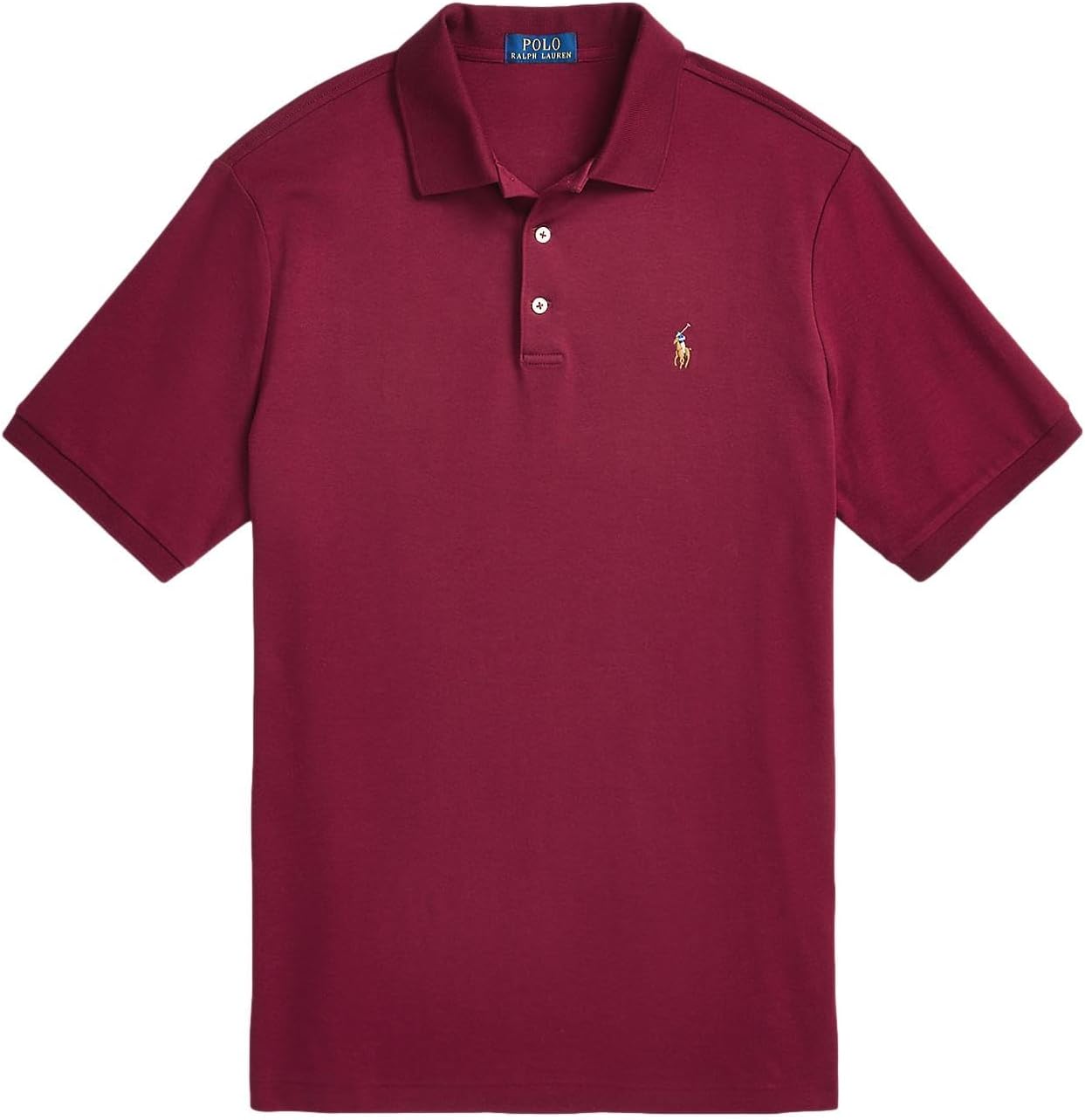 

POLO RALPH LAUREN Мужская новая классическая поло, Harvard Wine With The Signature Multi-Colored Pony, Красный, POLO RALPH LAUREN Мужская новая классическая поло, Harvard Wine With The Signature Multi-Colored Pony