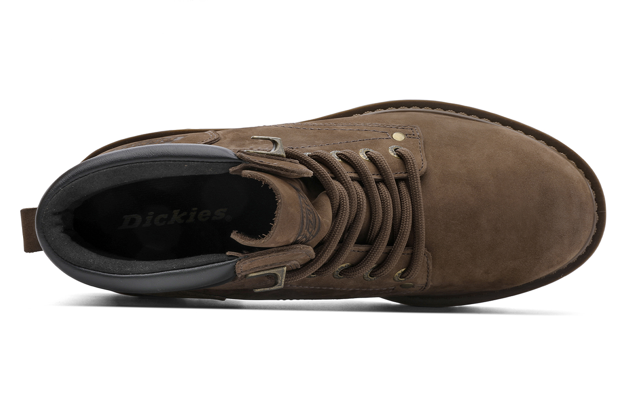 Мужские ботинки Dickies до середины икры кожаные, темно-коричневый — фото 4