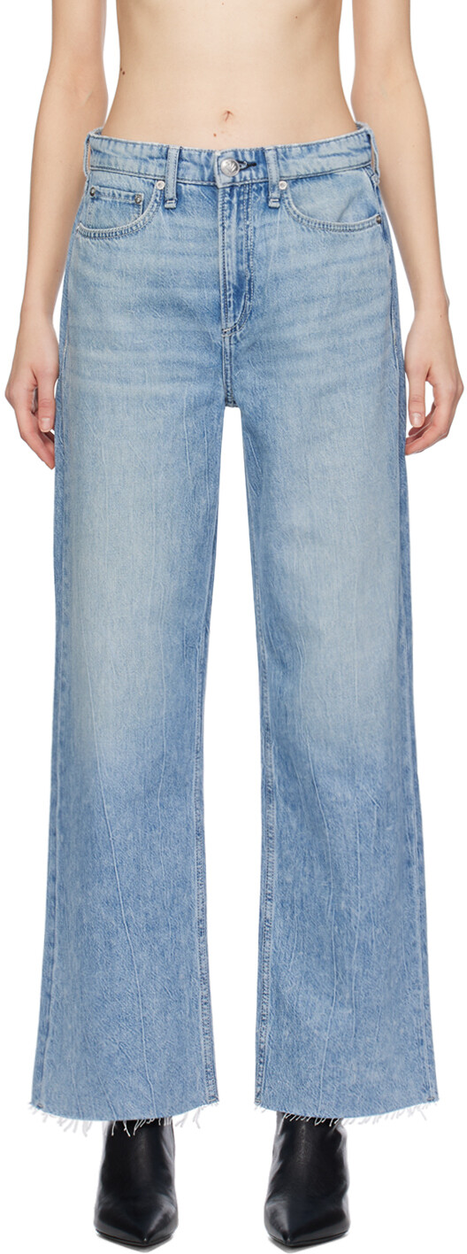 

Синие полулегкие джинсы Logan Rag & Bone