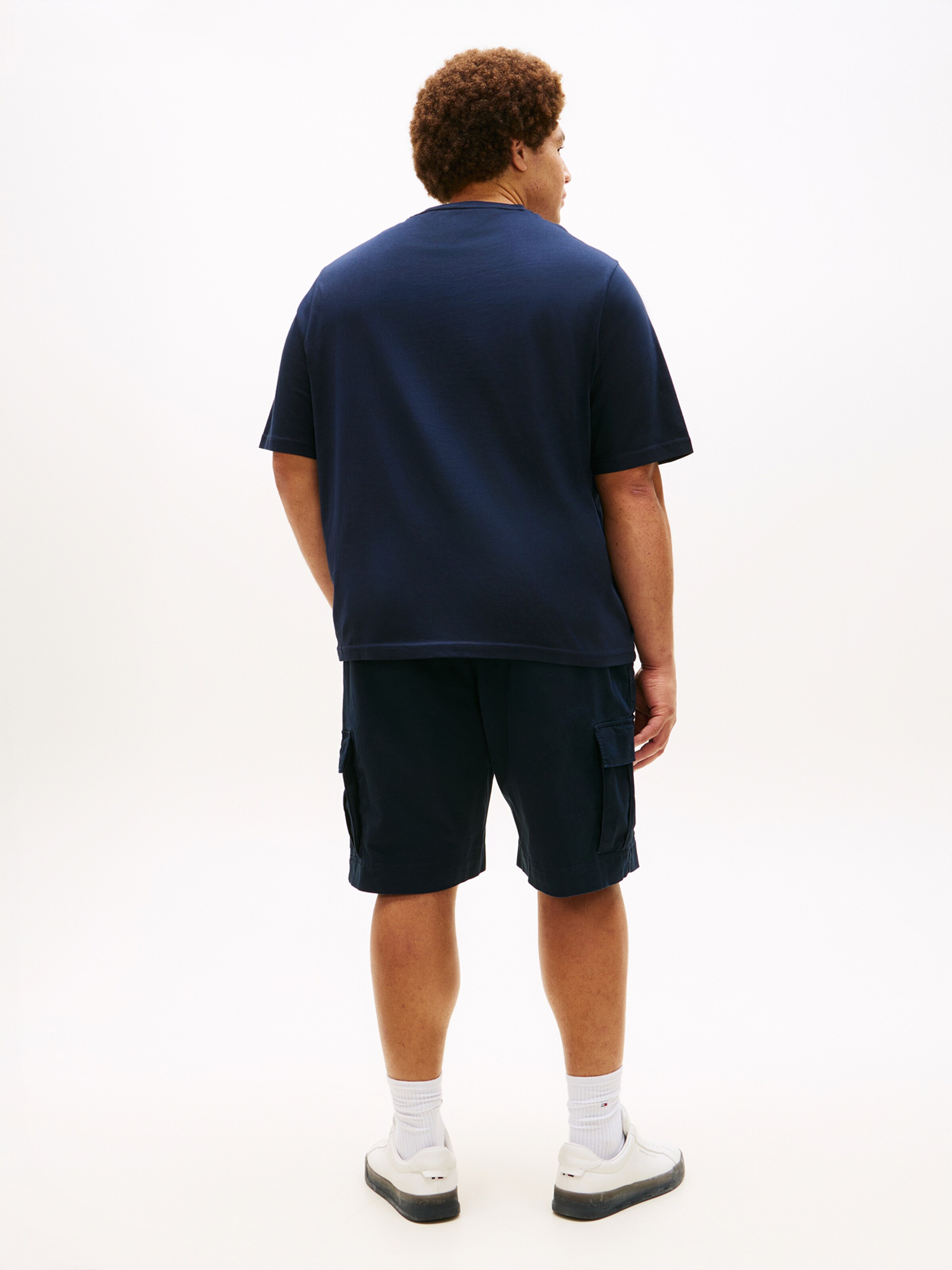 Tommy Hilfiger Big & Tall Футболка 'BRAND LOVE' в цвете Navy, Light Blue — фото 3