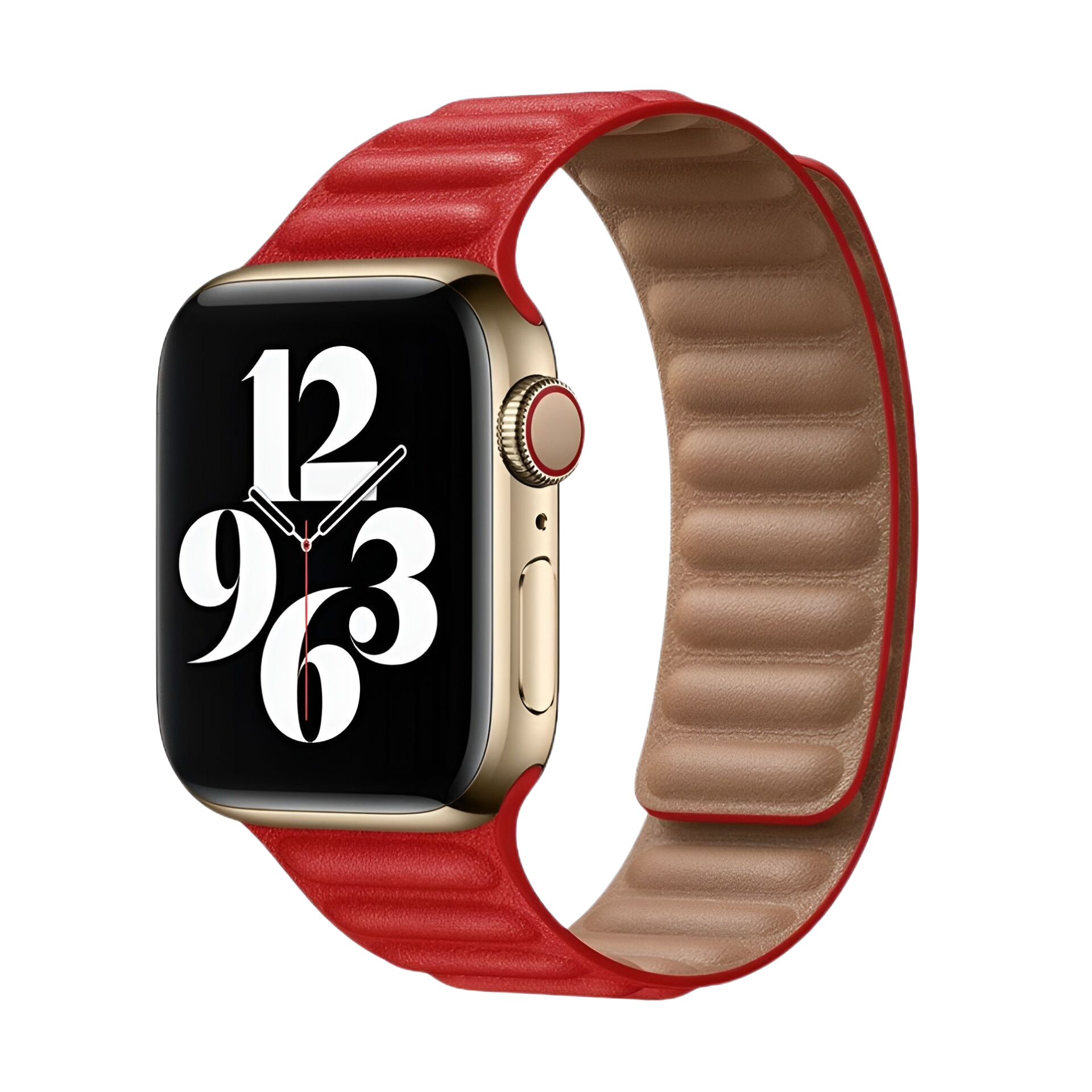 

Ремешок из силиконового материала, совместимый с Apple Zhongwo, красный