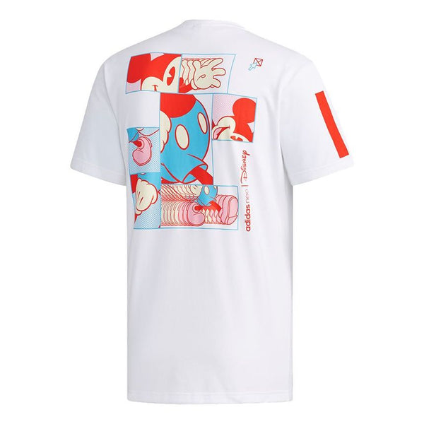 

Футболка neo mcky&mnn t1 casual sports mickey pattern short sleeve white Adidas, белый