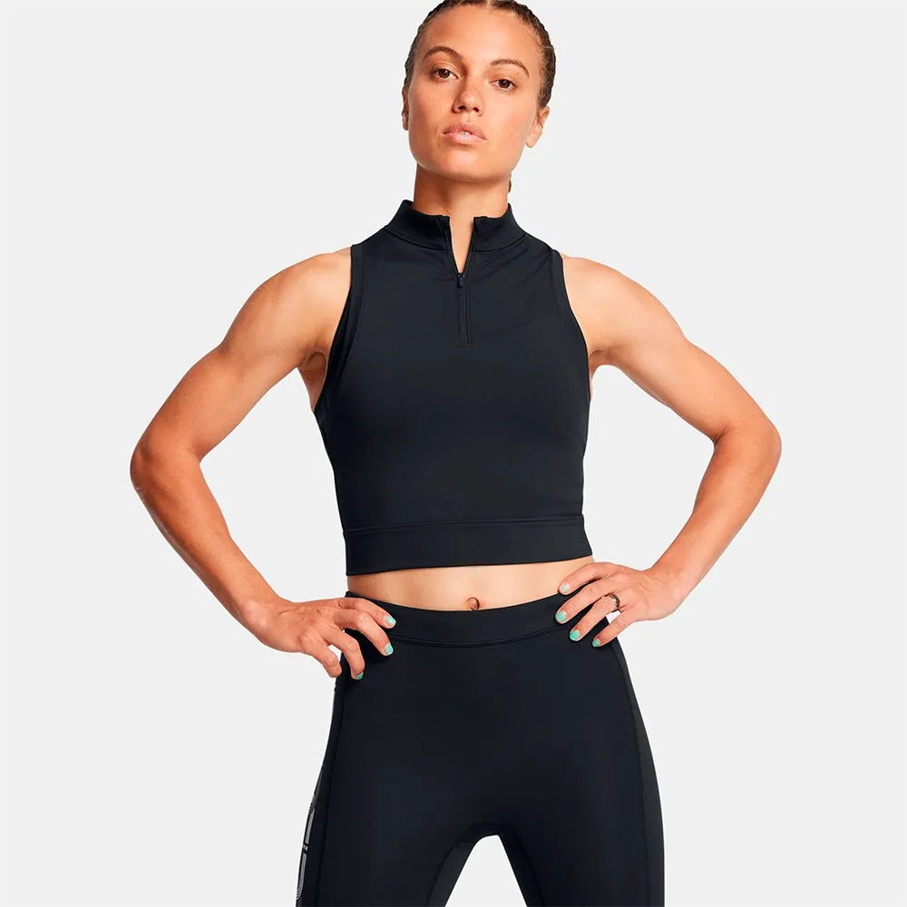 

Футболка Under Armour Run Anywhere Crop, черный
