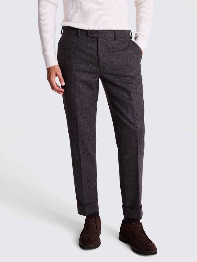 

Прямые брюки из шерстяного фланели Moss, Charcoal