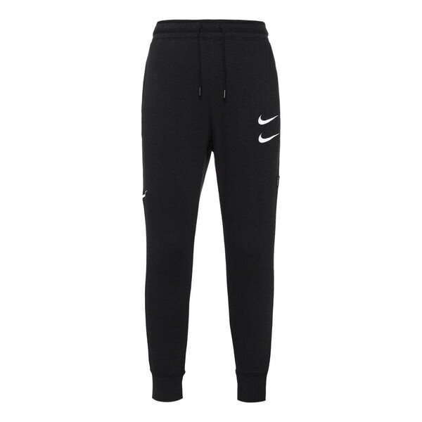 

Брюки embroidered fleece sports long pants black Nike, черный