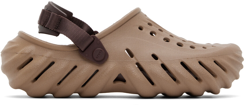 

Коричневые сабо «Эхо» Crocs, цвет Latte