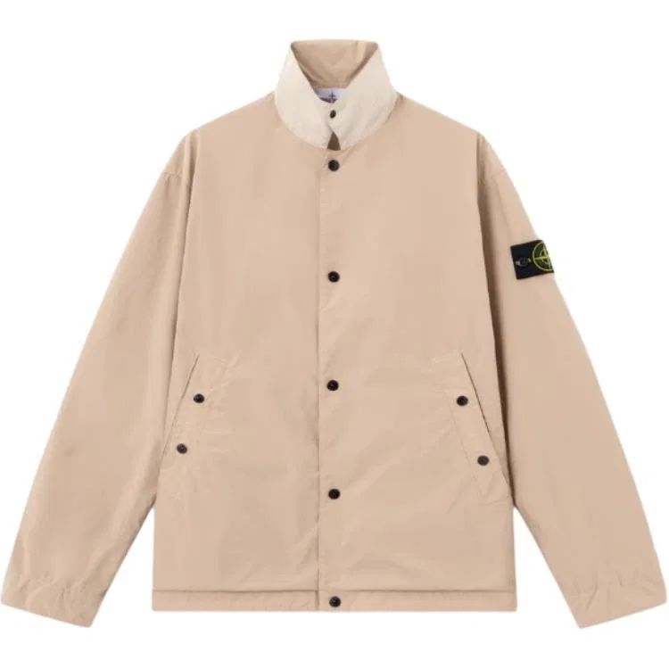 Куртка на пуговицах с нашивкой STONE ISLAND, Desert