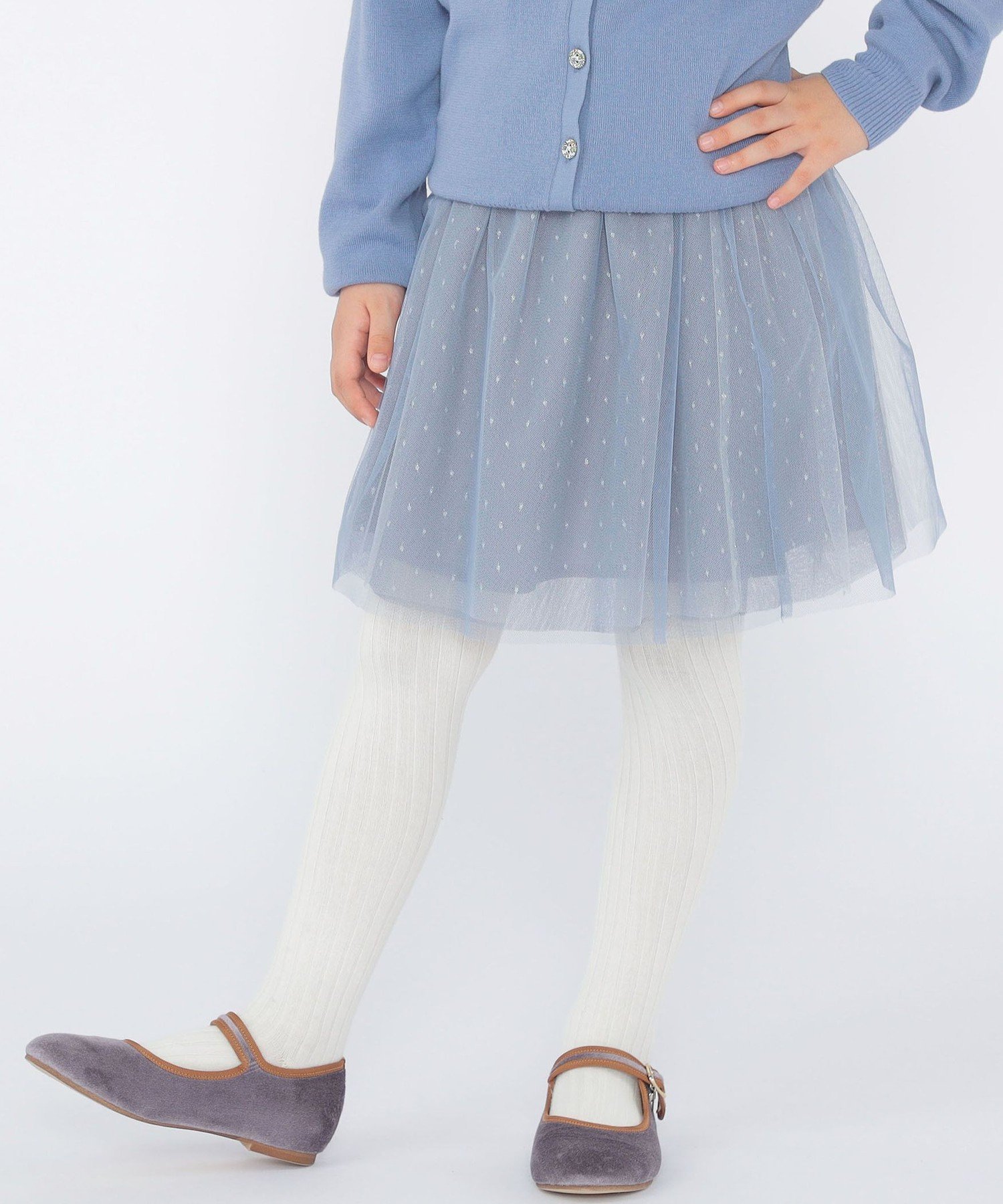 Детская юбка-трапеция: 100–130 см / Юбка из тюля SHIPS KIDS, Blue