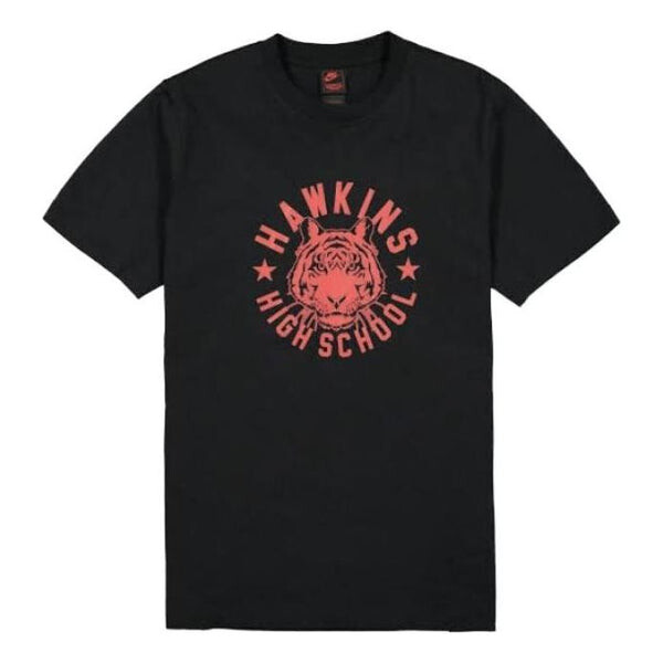 

Футболка Nike x Stranger Things Tee Crossover Casual Sports Short Sleeve US Edition Black, мультиколор