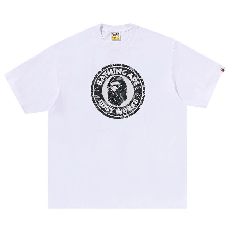 

Футболка BAPE Marbling Camo Busy Works Relaxed Fit Tee, White