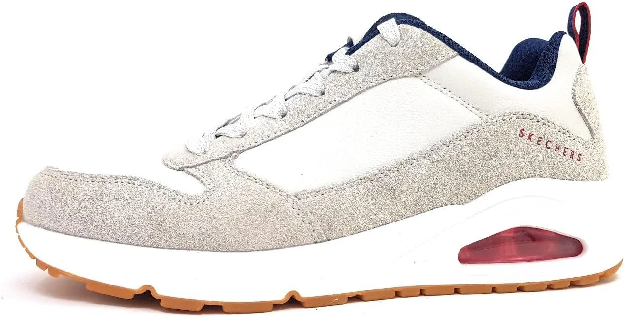Женские кроссовки Skechers Uno, Off White Leather Pu Trim