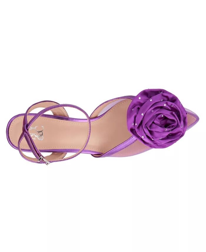 Женские туфли Violetta с ремешком на щиколотке New York & Company, фиолетовый — фото 3