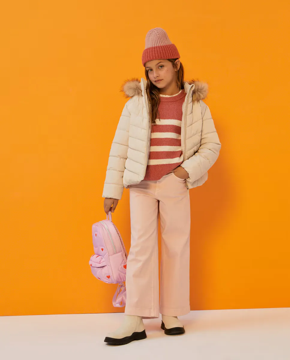

Роскошная короткая парка Kids El Corte Inglés, цвет Crudo