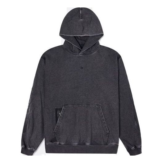 

Толстовка Converse Retro Washed Printing Loose Fleece Couple Style Black, черный