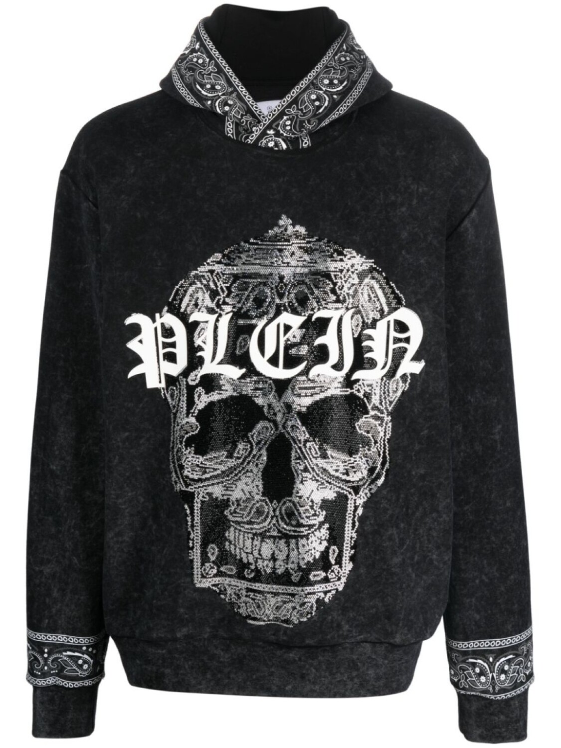

Philipp Plein худи с логотипом, черный