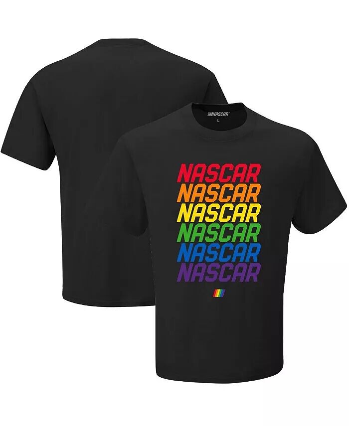 

Мужская черная футболка с логотипом NASCAR Pride Checkered Flag Sports