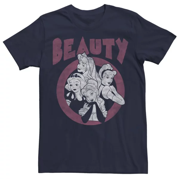 

Футболка с принтом бойфренда от Princesses Junior's Beauty Group Disney, синий