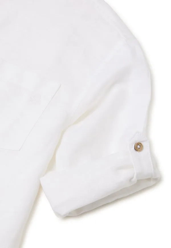 Рубашка United Colors Of Benetton, White — фото 3