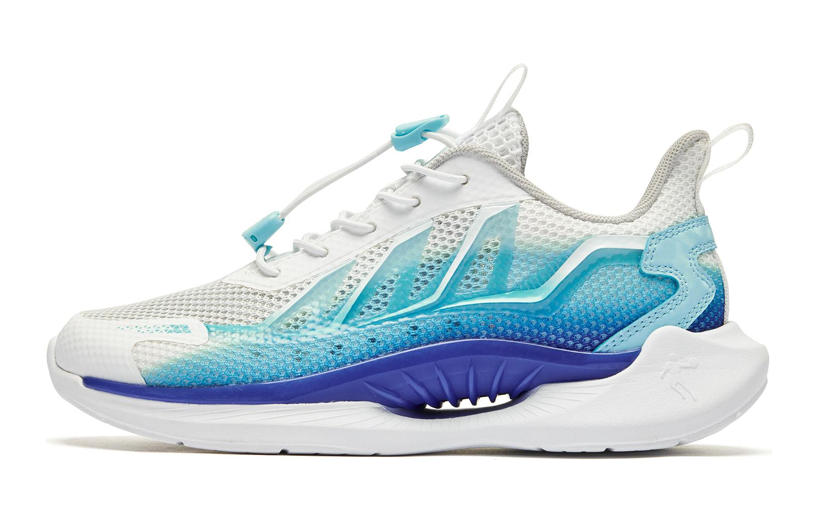 

QIAODAN Детские кроссовки для бега с низким верхом, амортизацией, синие, для подростков