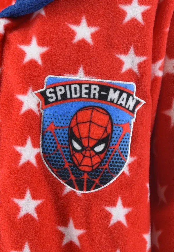 Халат банный Spiderman, красный — фото 4