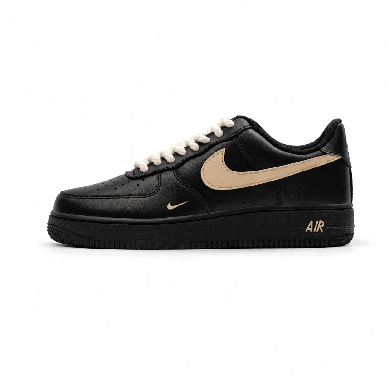 Кроссовки скейтбординговые Nike Black Gold Flowing Rhythm черные — фото 3