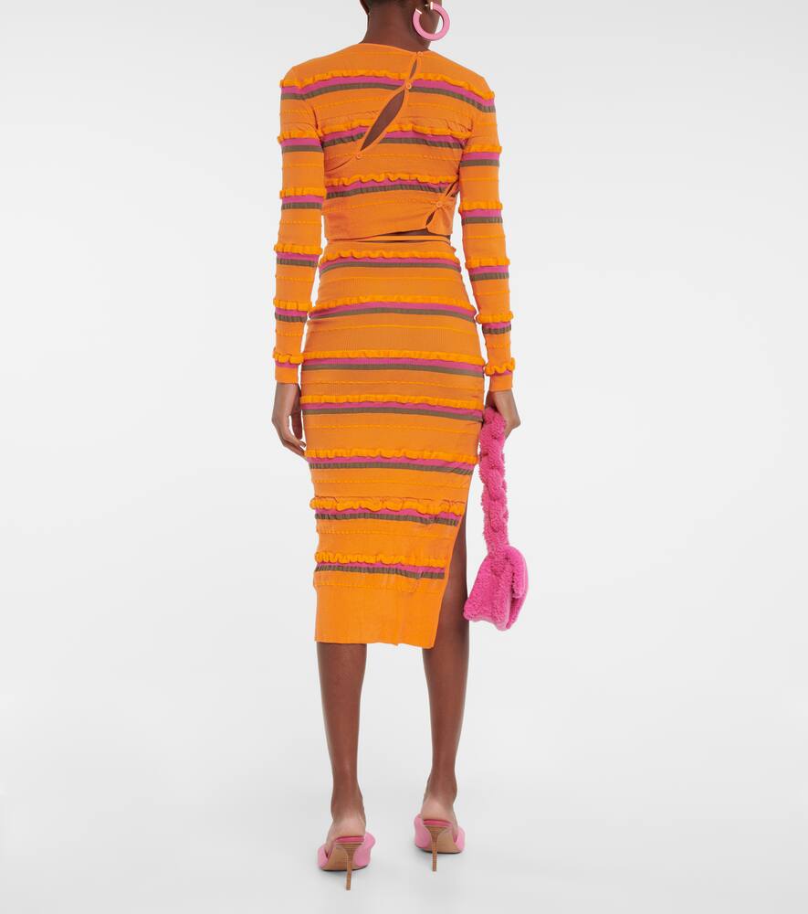 Кардиган Le Cardigan Tordu укороченный Jacquemus, Orange — фото 3