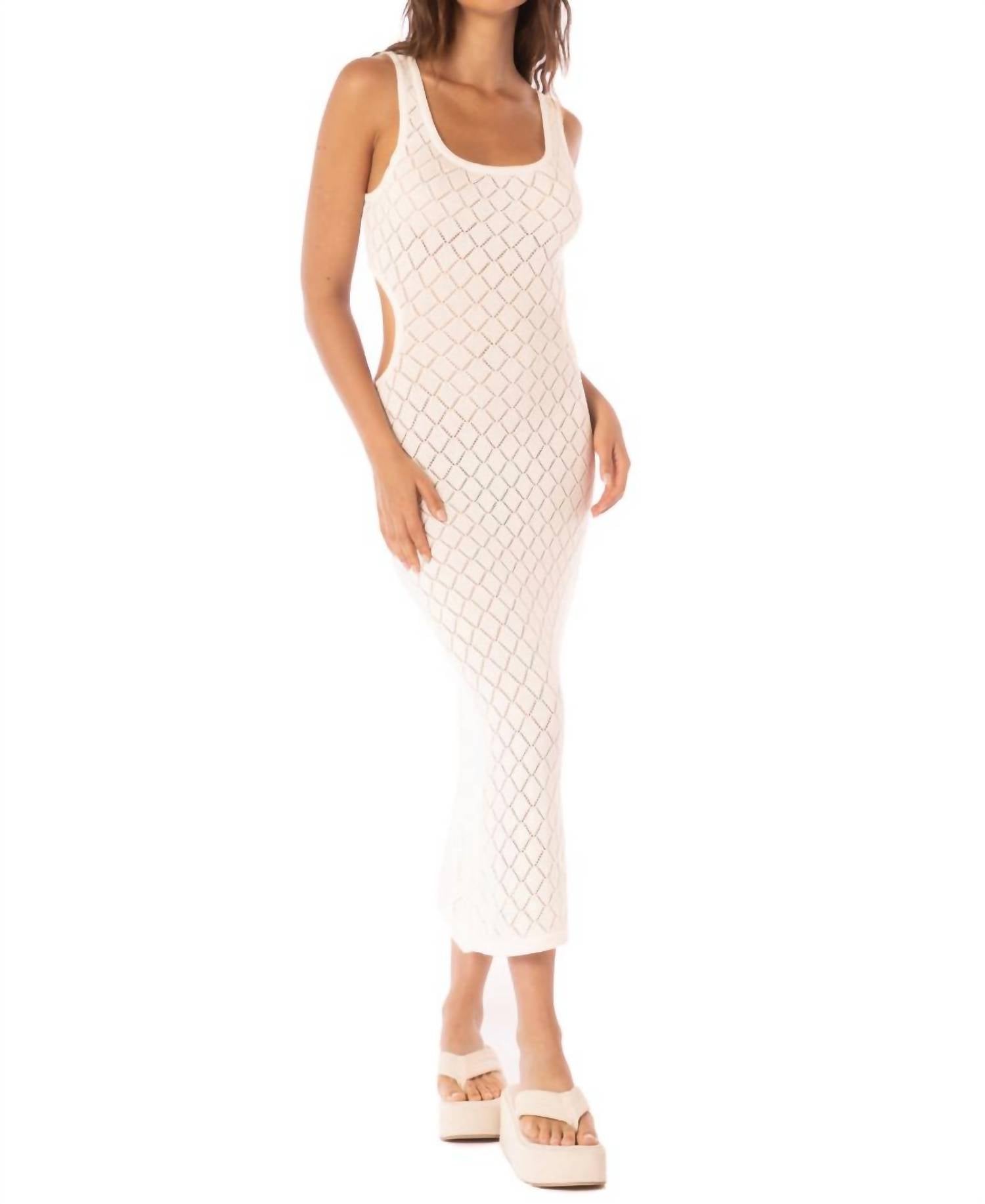 

MAAJI Длинное платье Silvy нежно-песочного цвета