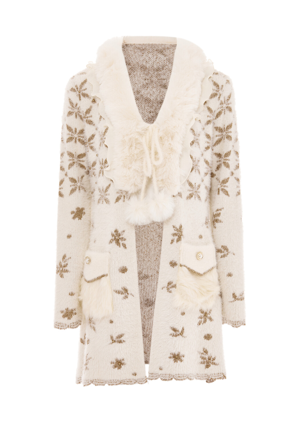 

Толстовка faina Strickjacke, цвет Wollweiss Gold