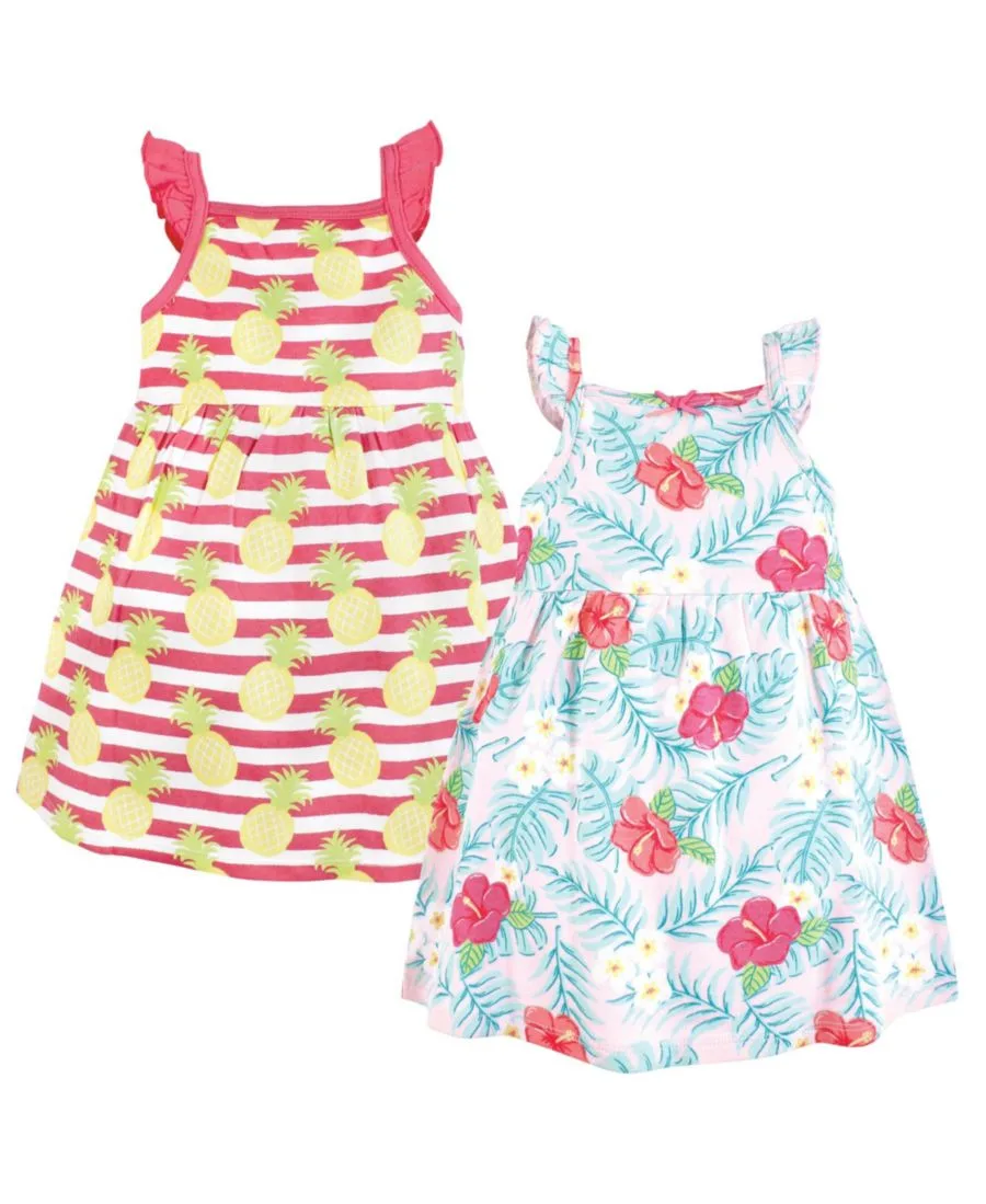 Комплект из 2 платьев без рукавов Hudson Baby, Tropical Floral