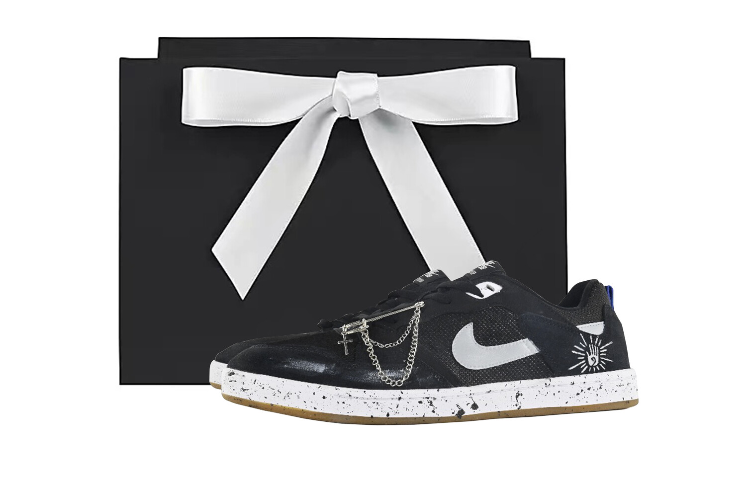 

SB Alleyoop Скейтборд Кроссовки Мужские Низкие черный/белый Nike