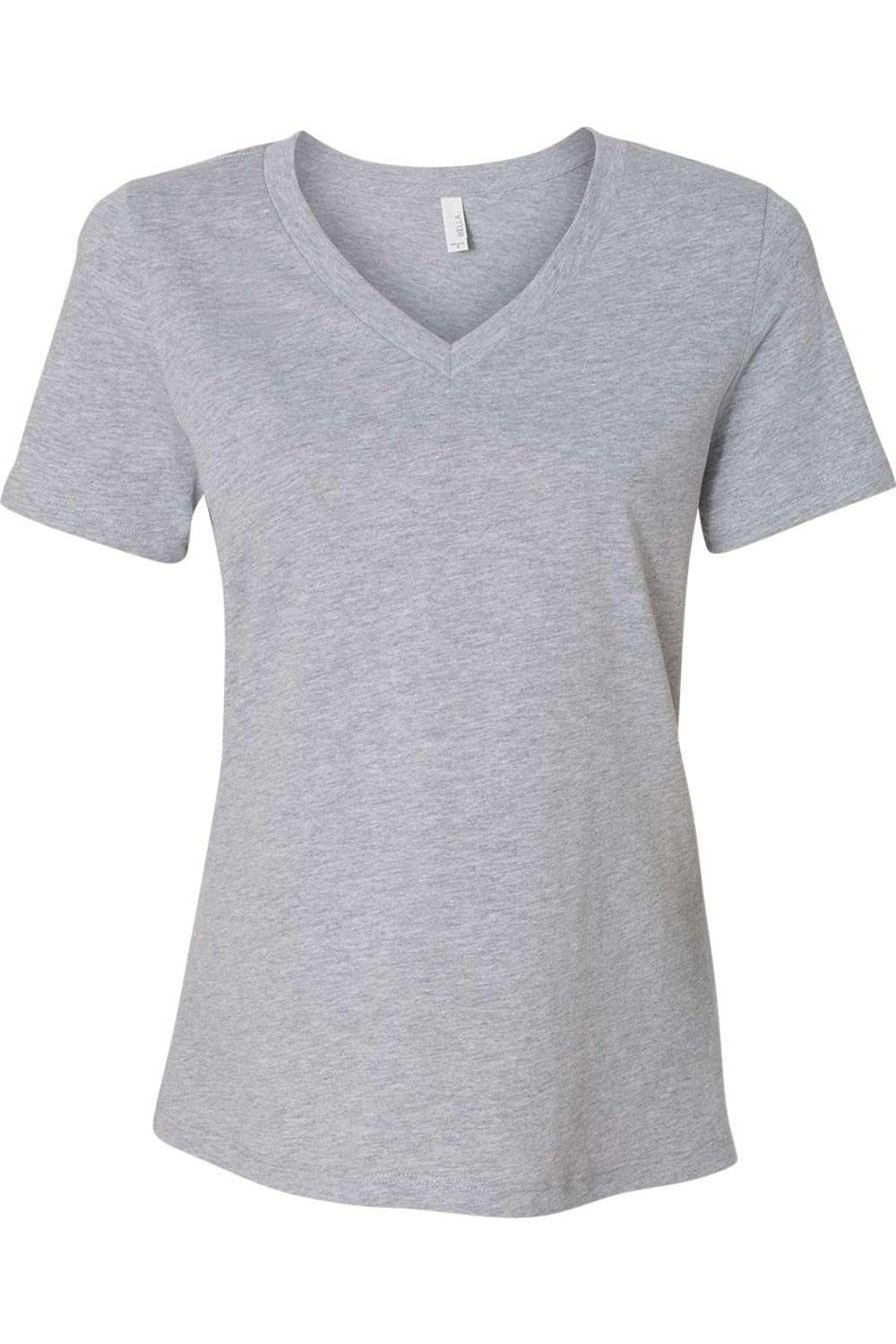 

Женская свободная футболка BELLA + CANVAS Heather CVC с V-образным вырезом, цвет athletic heather