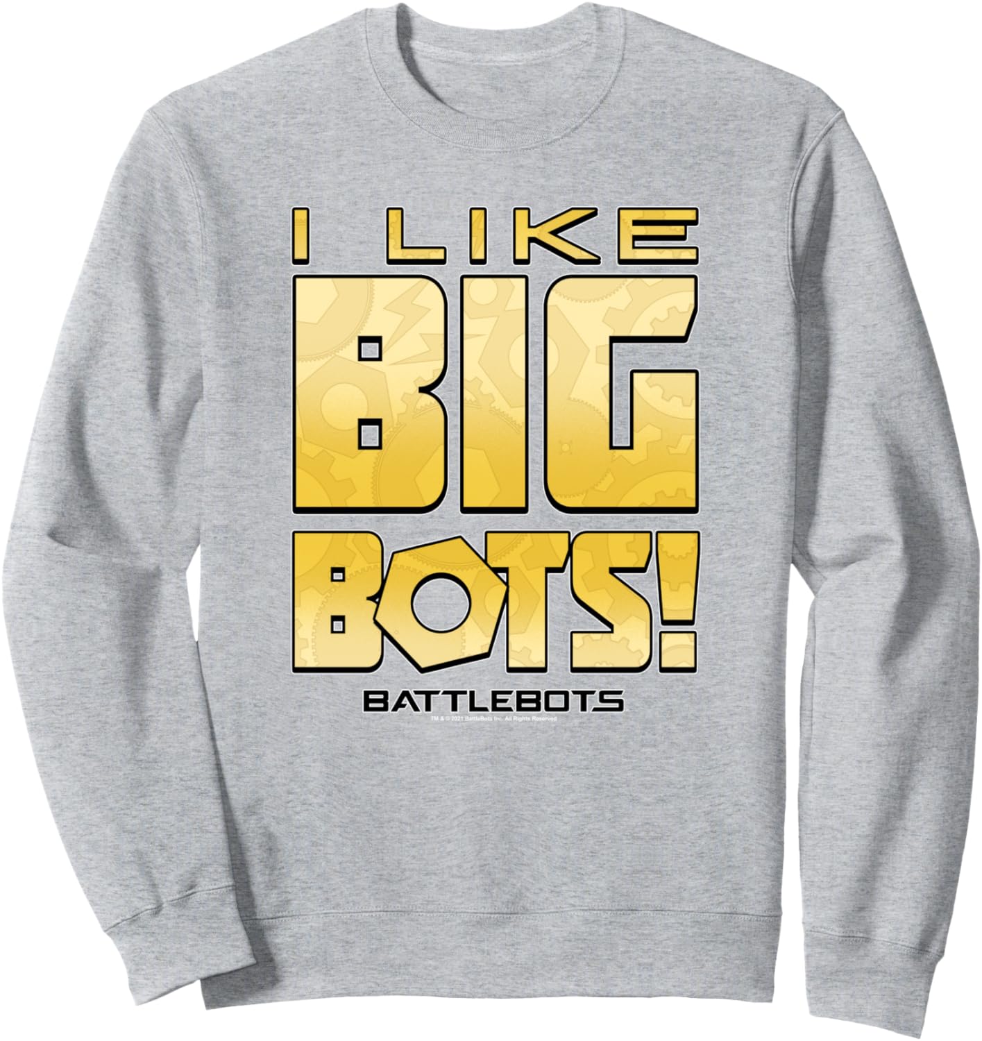 

Футболка BattleBots Мне нравятся большие роботы!, серый
