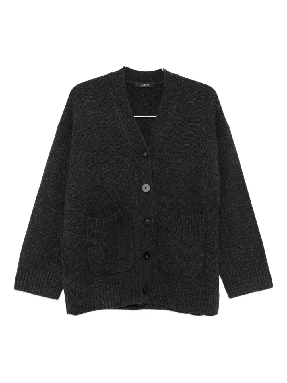 

Кардиган на пуговицах с накладными карманами JOSEPH, серый