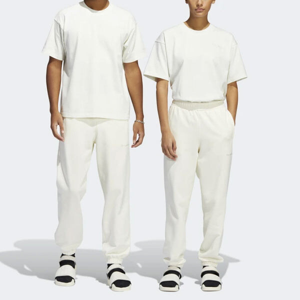 Спортивные штаны adidas originals x Pharrell Williams Crossover Solid Color Loose Bundle Feet Sports Pants/Trousers/Joggers White, белый — фото 3
