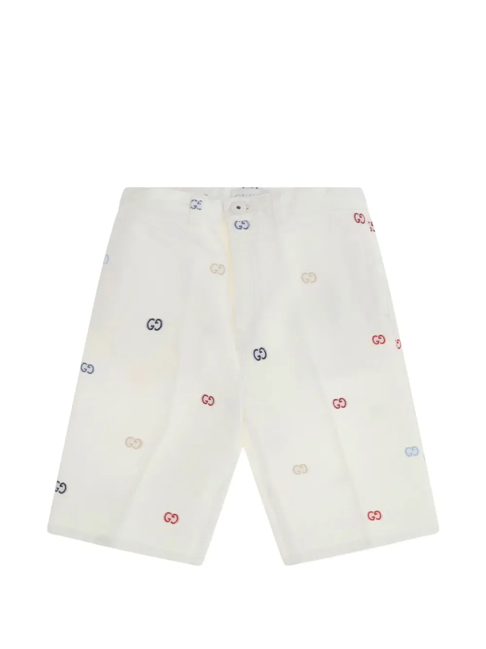 Жаккардовые бермуды Gucci Kids, белый
