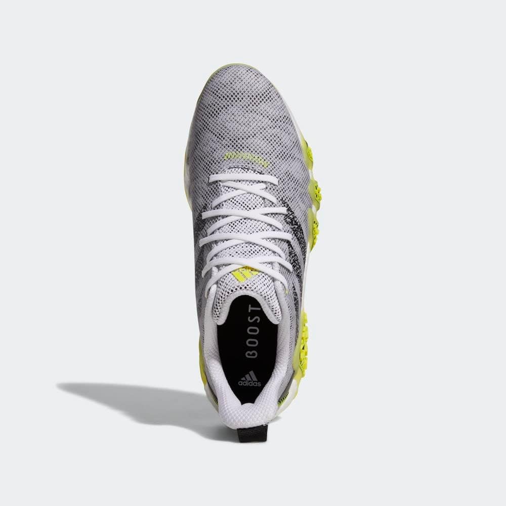 Мужские гольф-кроссовки Adidas Codechaos 22 без шипов, белый/черный/желтый — фото 4