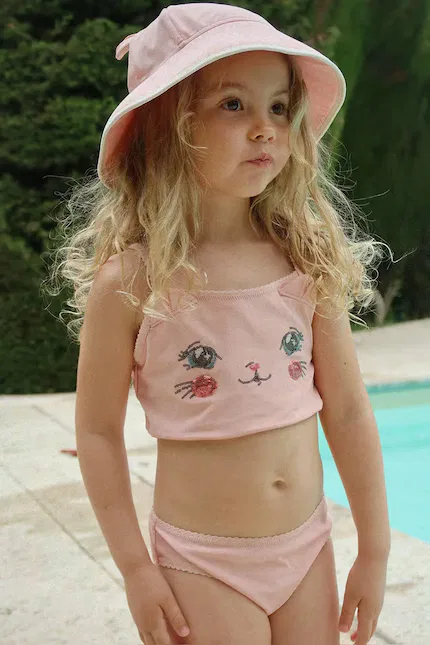Купальник детский двухчастный Kitty Bikini Konges Sløjd, розовый