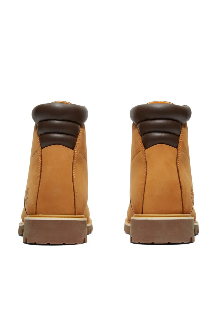 Мужские ботинки, 15 см, водонепроницаемые, шнуровка, Alburn Timberland, желтый — фото 4