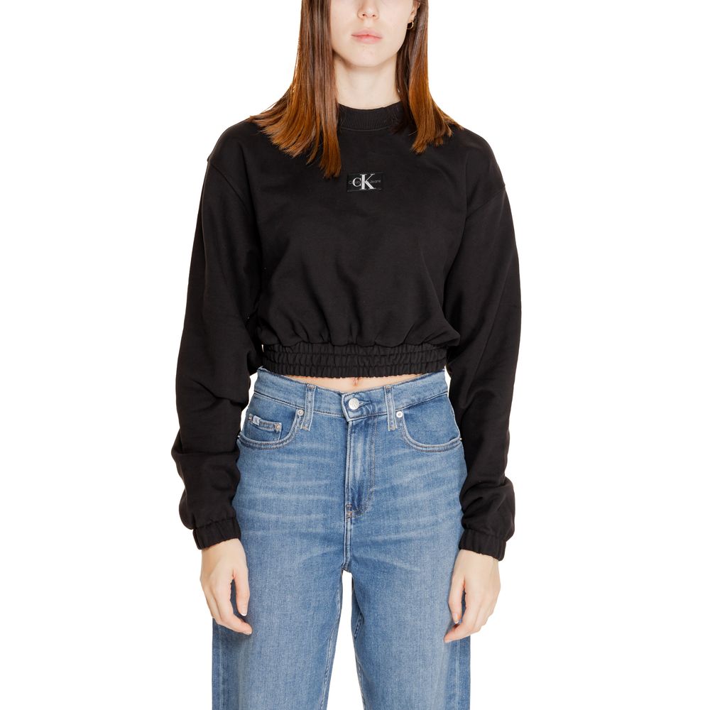 

Черный хлопковый свитер Calvin Klein Jeans