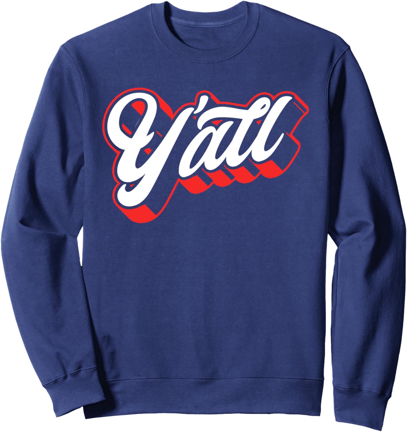 

Забавная толстовка с надписью Y'all в стиле южного кантри Uncle Hoss' Southern & Christian Gear, темно-синий