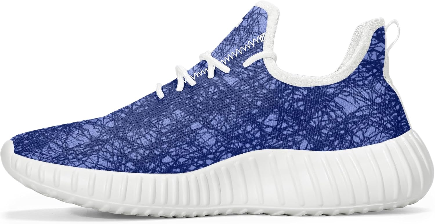 

Современные мужские спортивные кроссовки из сетки с узором паутины, белая подошва Generic