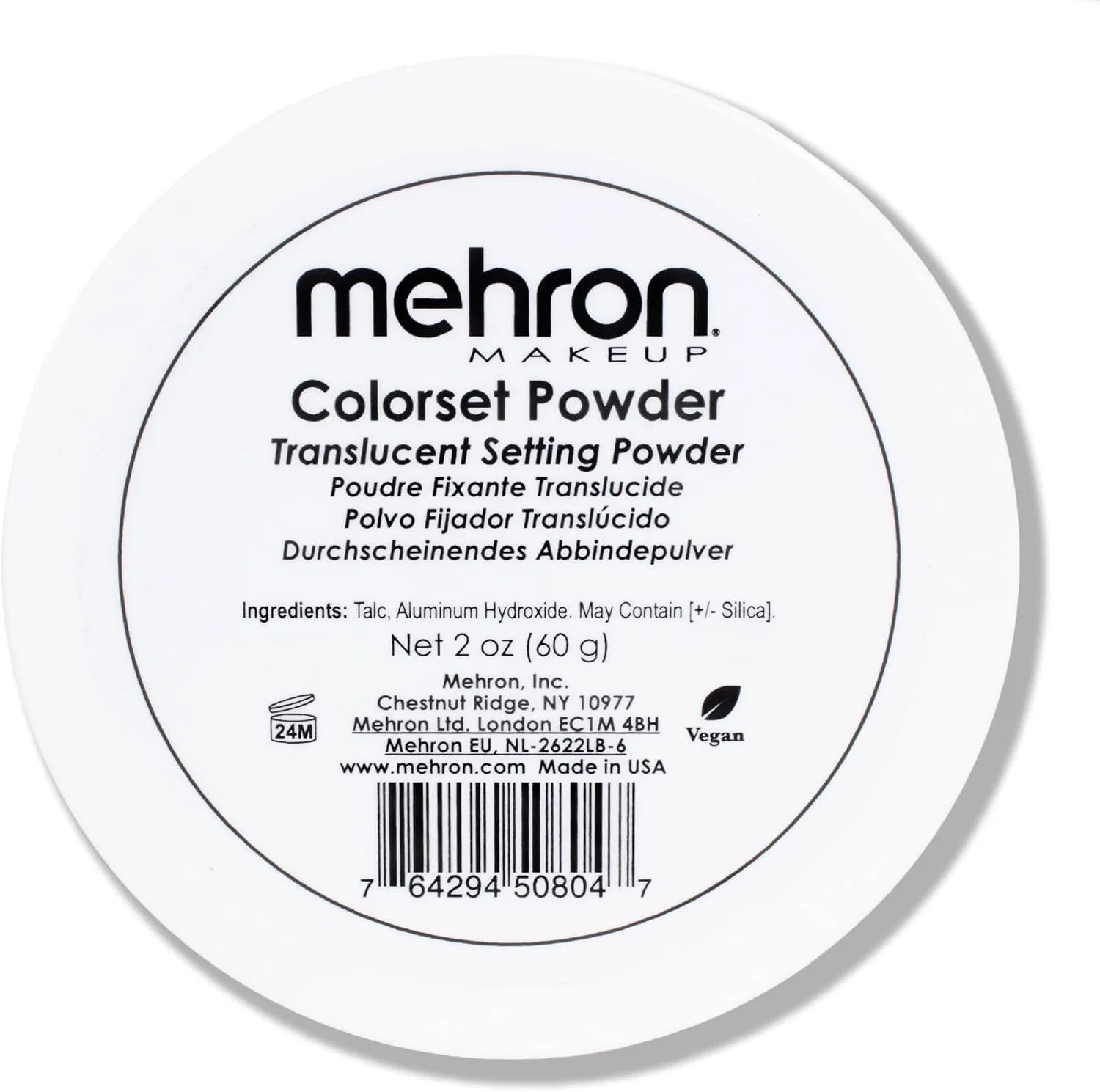 Профессиональная фиксирующая пудра «Colorset Powder» от Mehron Mehron, Translucent