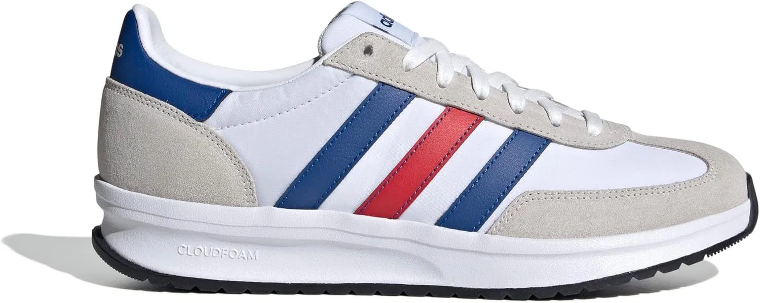 Мужские кроссовки Adidas Run 70s 2.0 JS0117, текстиль, синтетический материал, Cloud White Royal Blue Grey One — фото 2