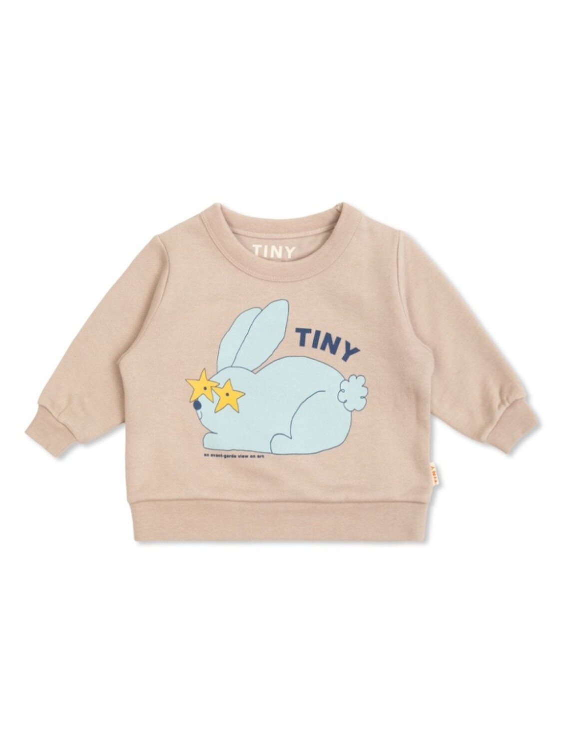 

Tiny Cottons толстовка с кроликом, нейтральный цвет