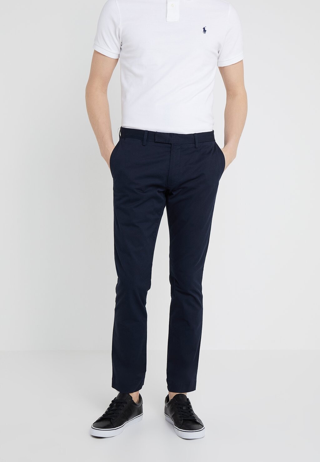 

Чиносы БРЮКИ НА ПЛОСКОЙ ПЛАНЕ Polo Ralph Lauren, авиатор темно-синий