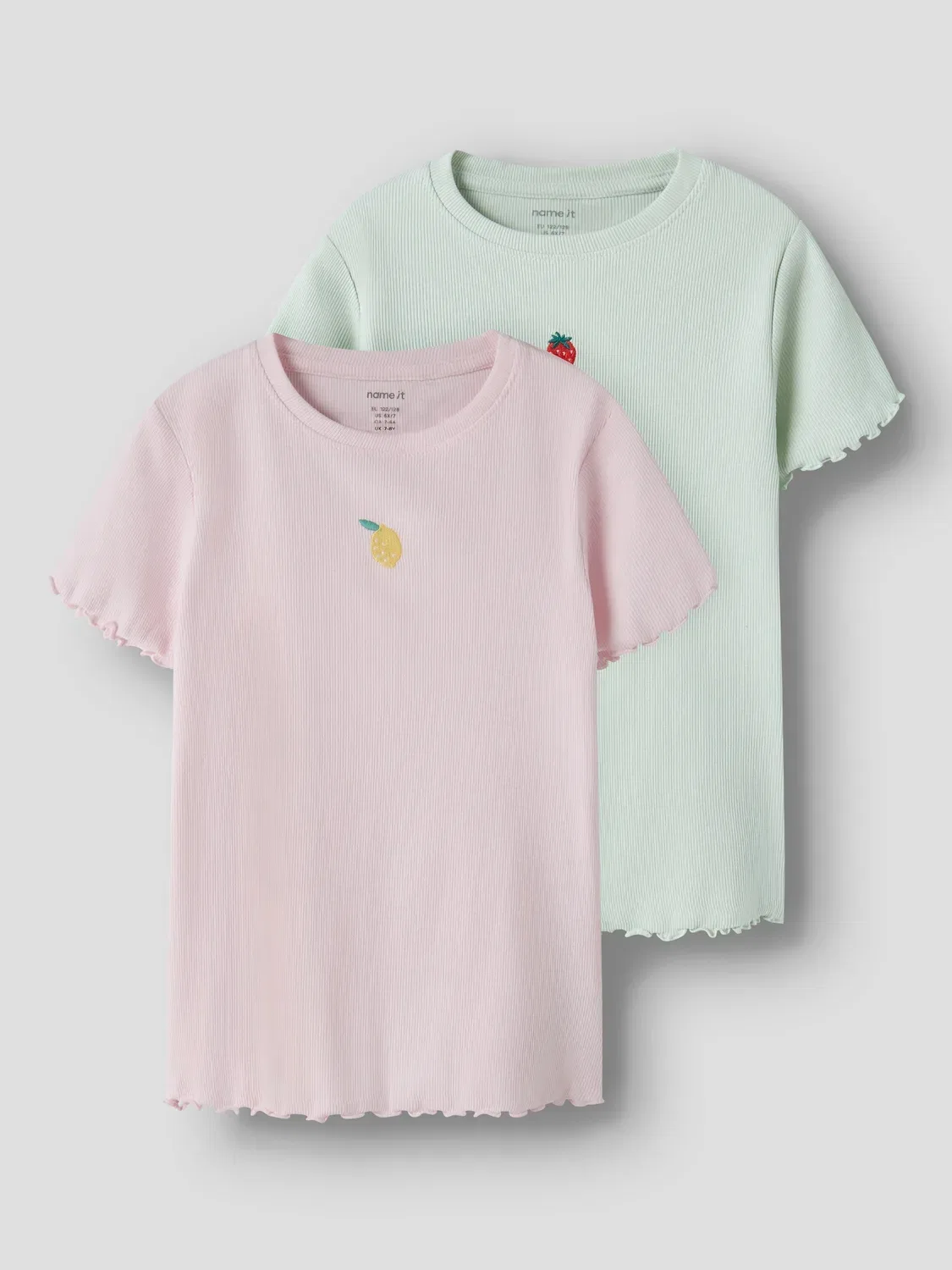 T-Shirts 2er-Pack Slim Fit Name it, pale aqua — фото 3